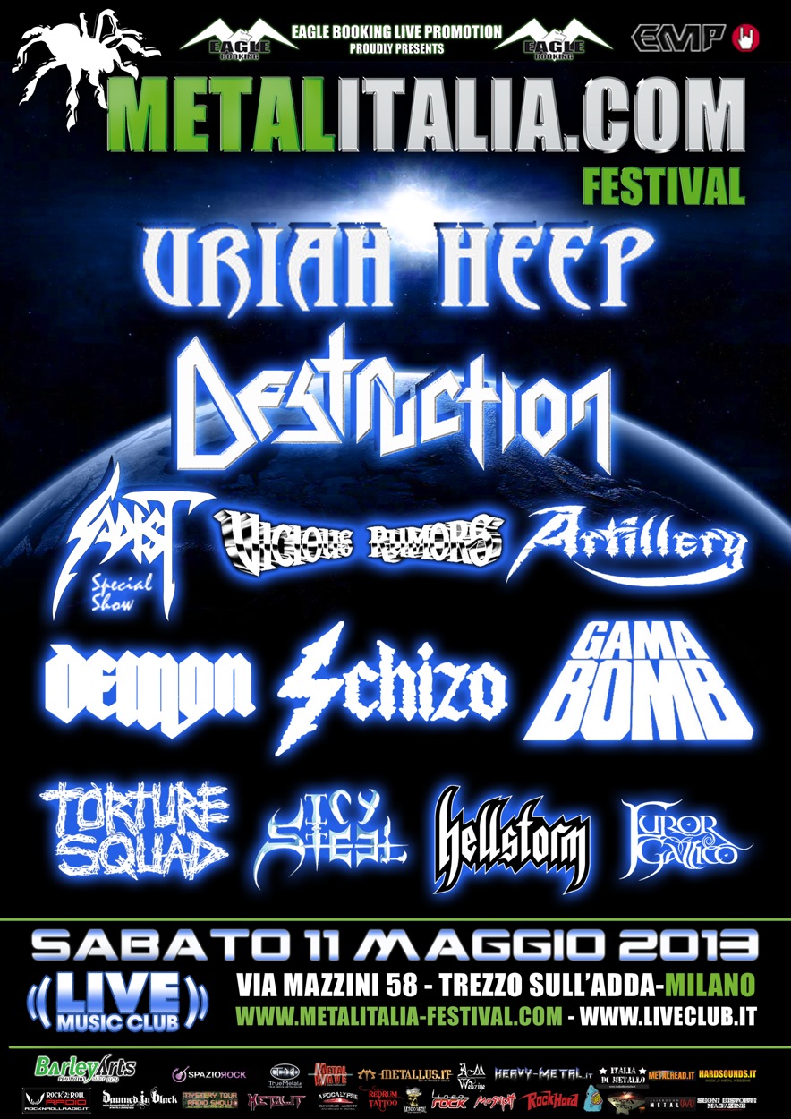 metalitalia festival 2013 - locandina annuncio destruction