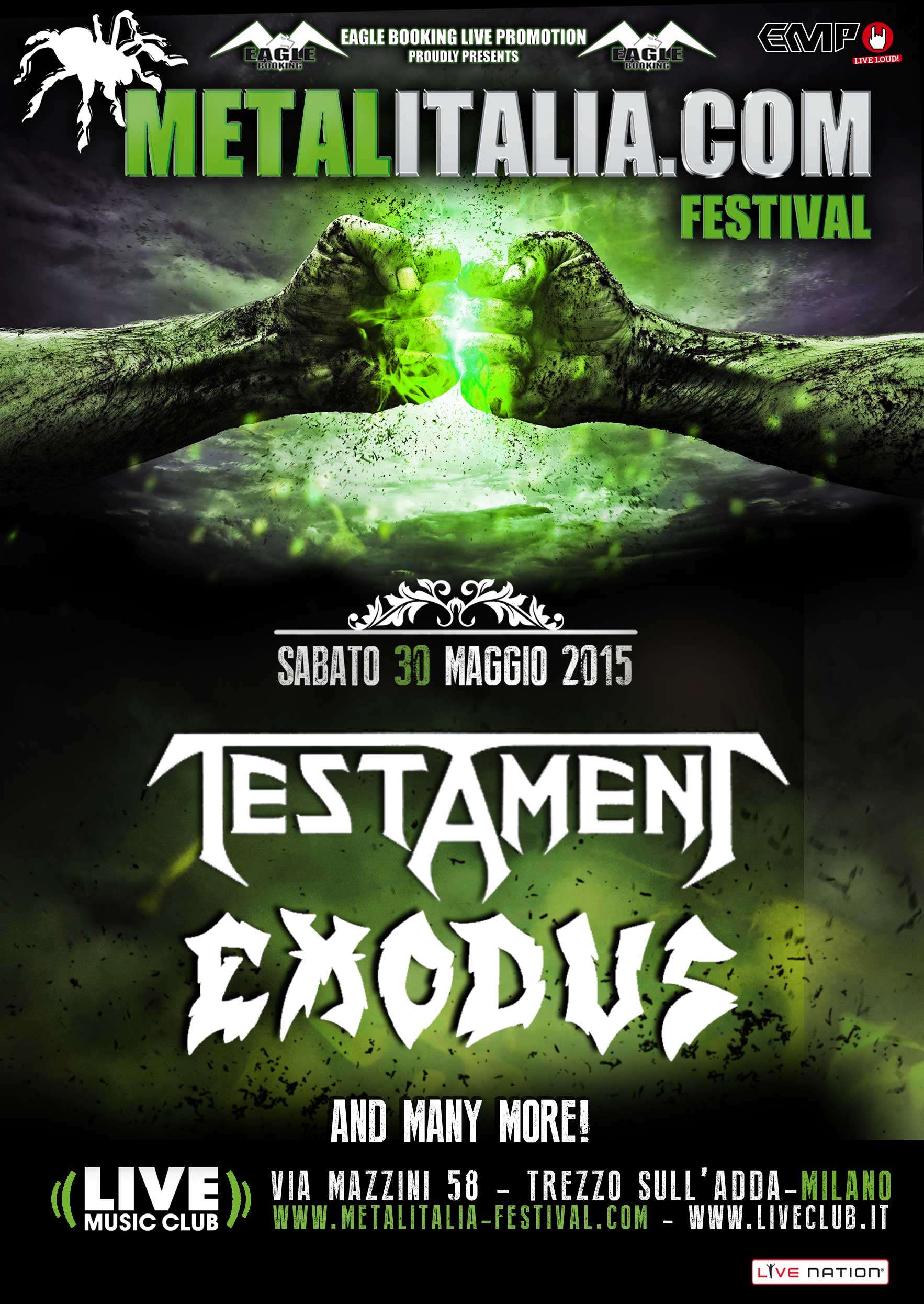 metalitalia festival 2015 - prima locandina